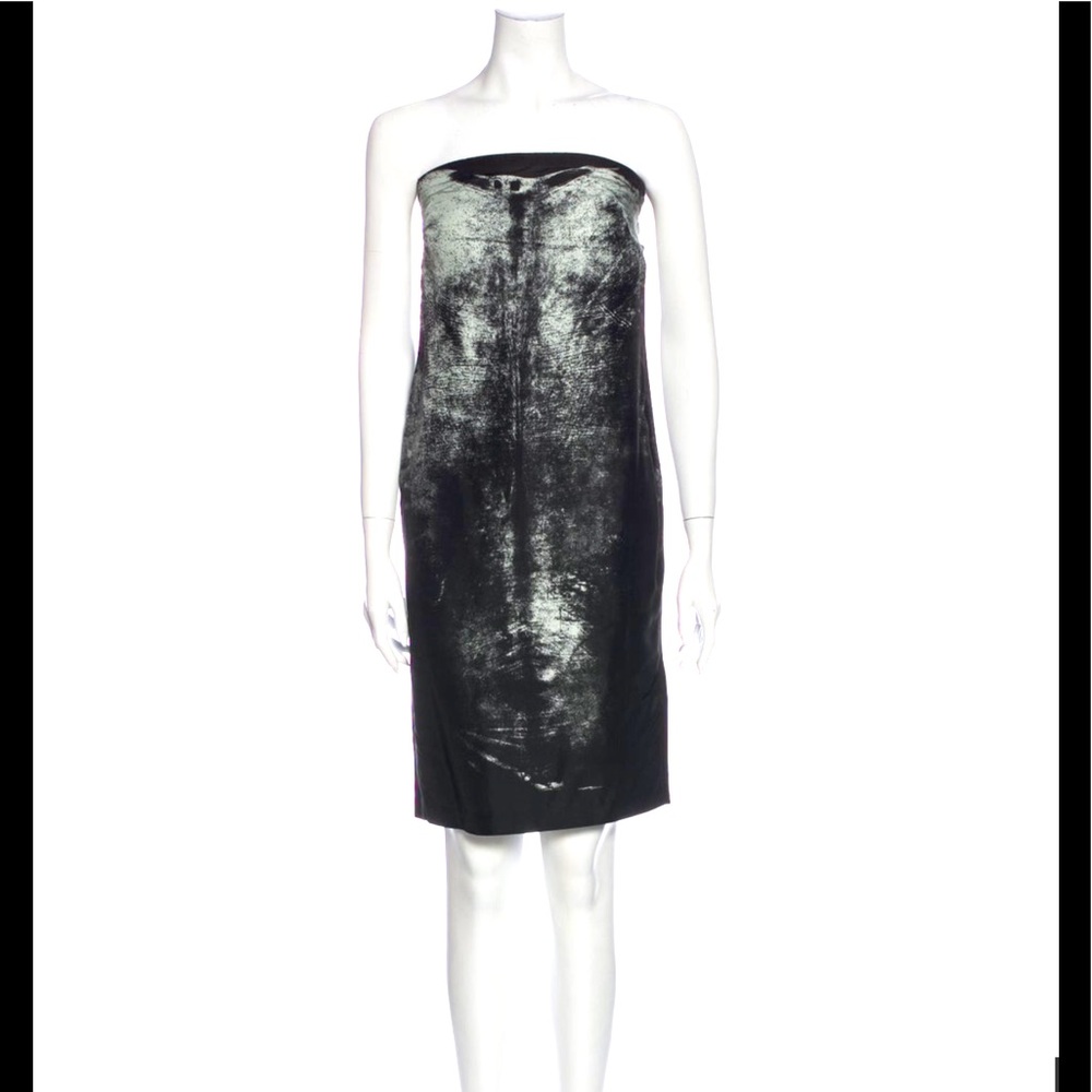 Rare Helmut Lang silk abstract dress